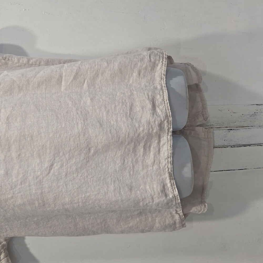 TERZO MILLENNIO 100% LINEN HI LOW TUNIC.  SIZE LARGE.   #7601 - Picture 5 of 10